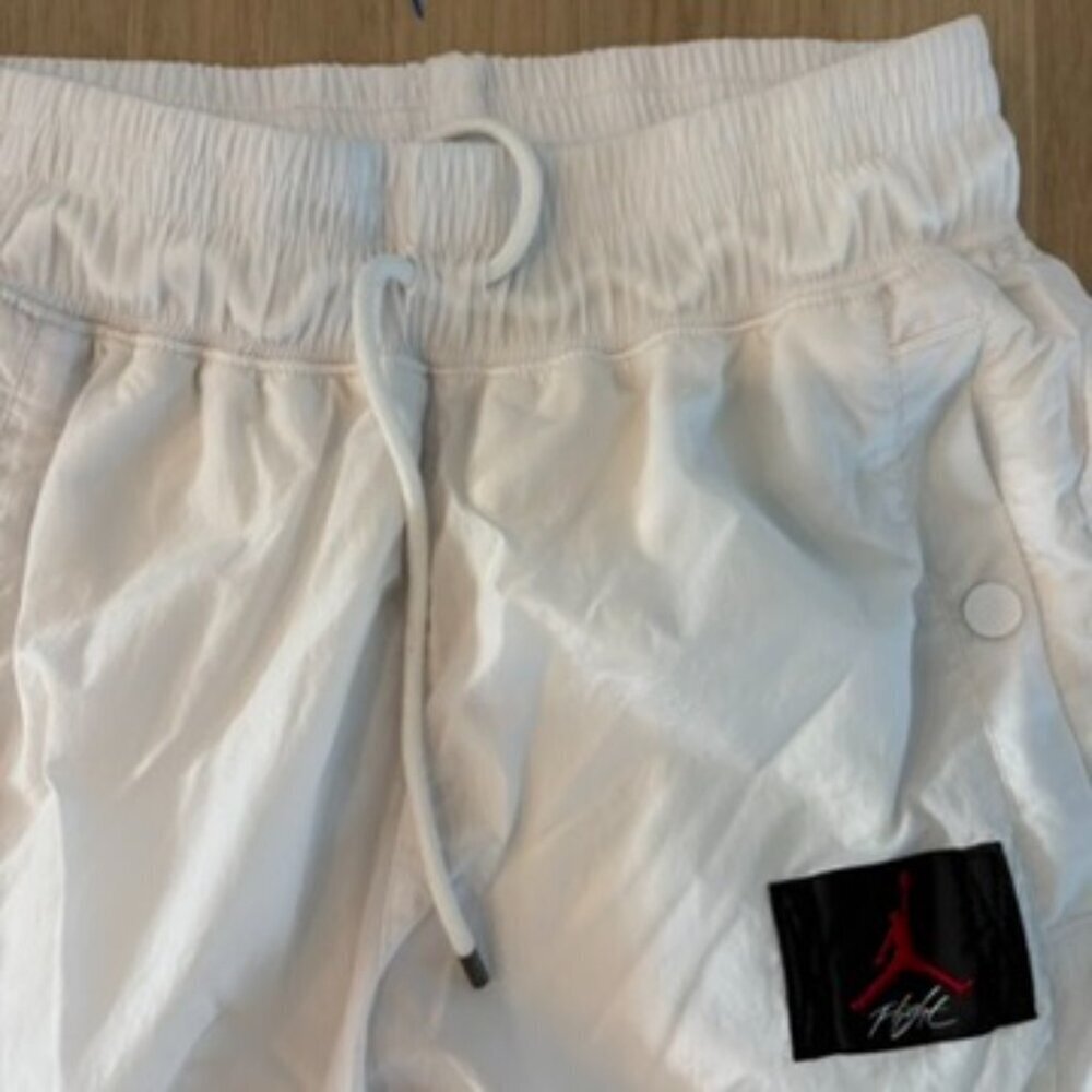 ** michael Jordan Y2K VTG Rare Windbreaker Pants Jumpman White Red black Small - Picture 7 of 11